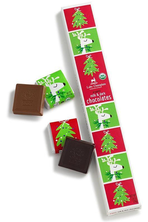 Lake Champlain Stocking Stuffer Milk & Dark Chocolate Squares