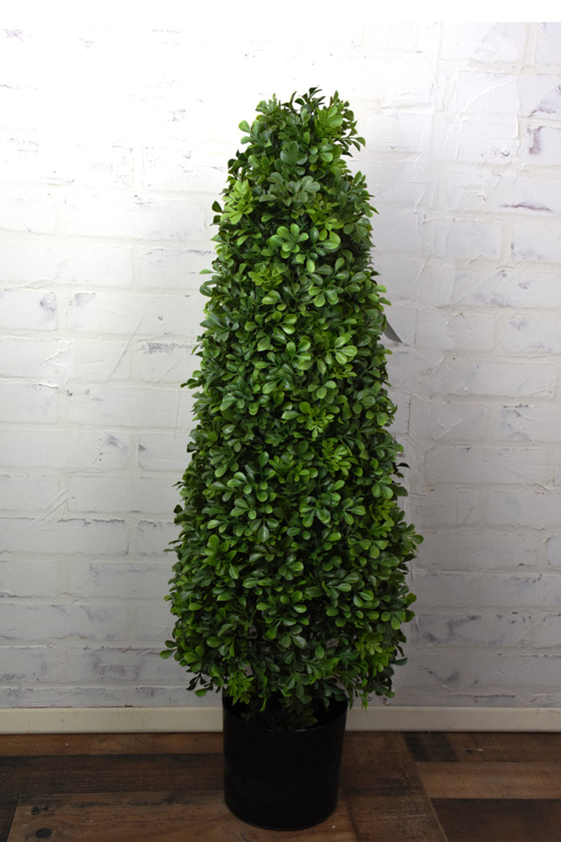 SILK BOXWD TREE POTTED UV 38"