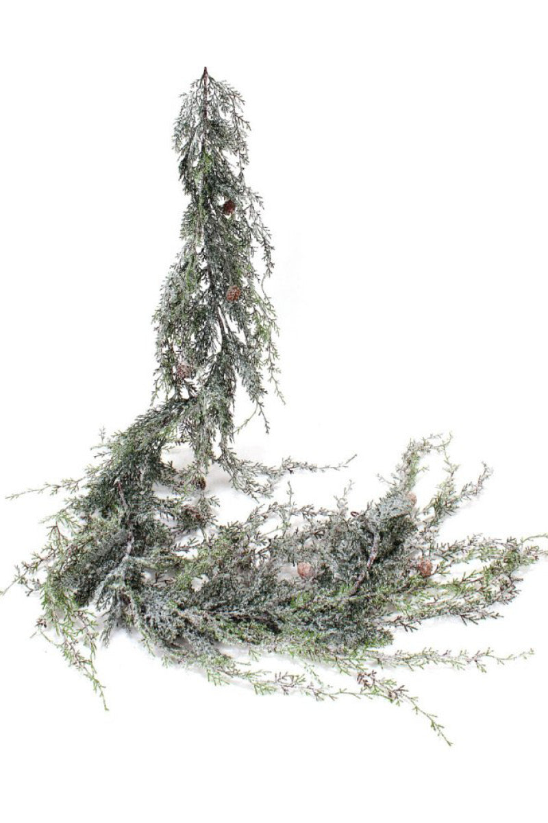 GARLAND CEDAR CASCADE ICED 6'