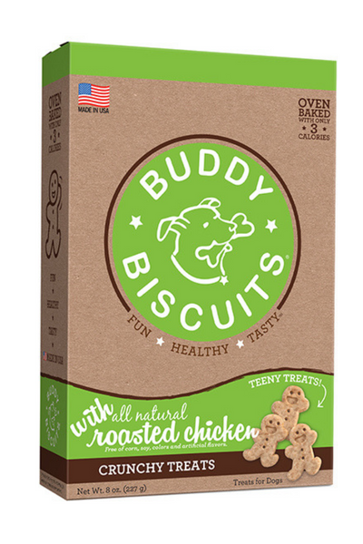 Buddy Biscuits Teeny Crunchy Dog Treats Chicken 8 oz