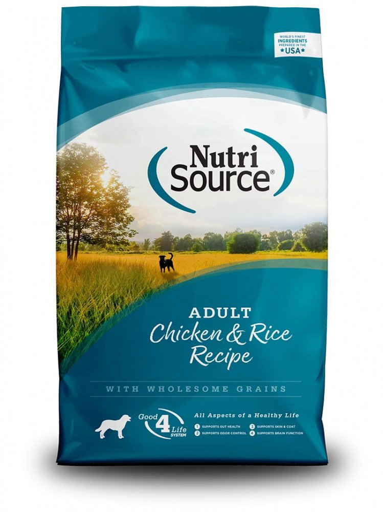NutriSource Adult Chicken and Rice Dog Food 4 lb