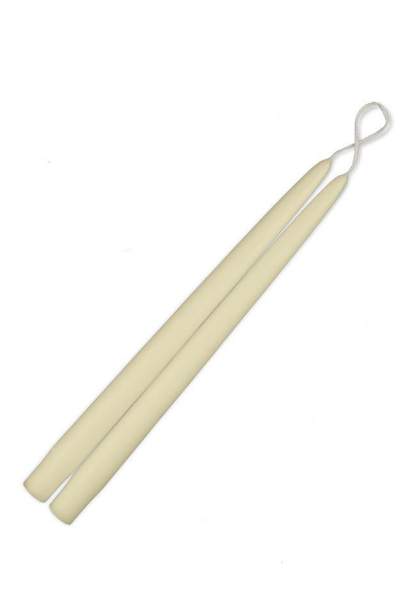 Creative Candles Taper Candle Pair 7/8" x 9" Beeswax Natural
