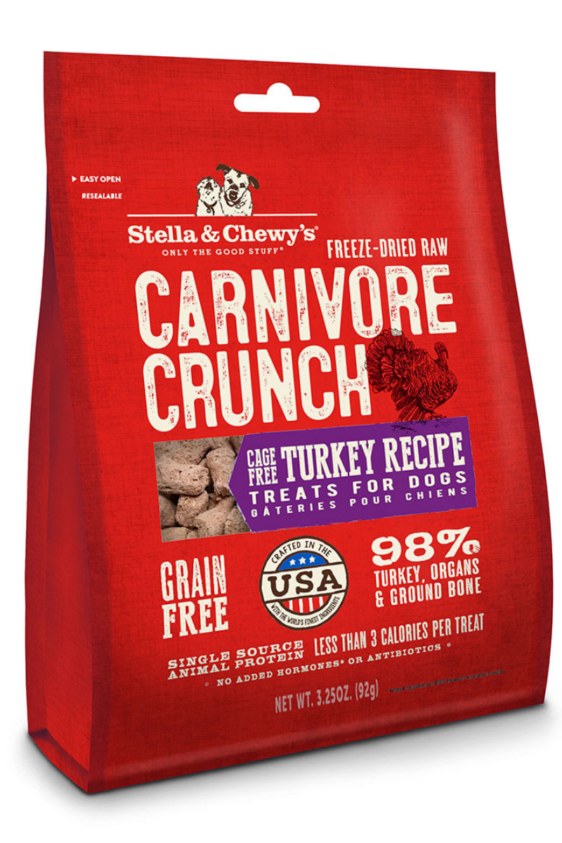 Stella & Chewy's Freeze Dried Carnivore Crunch Turkey 3.25 oz