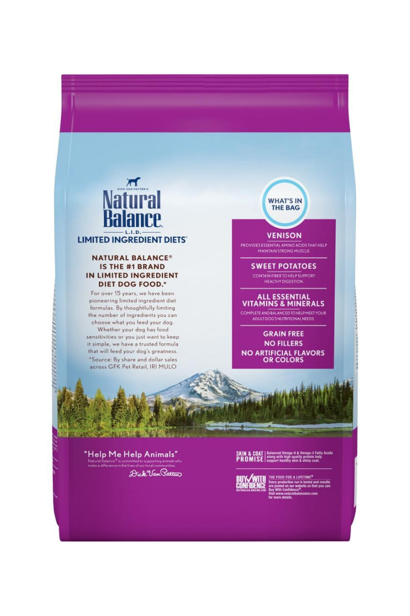 Natural Balance L.I.D. Venison & Sweet Potato 12 lb