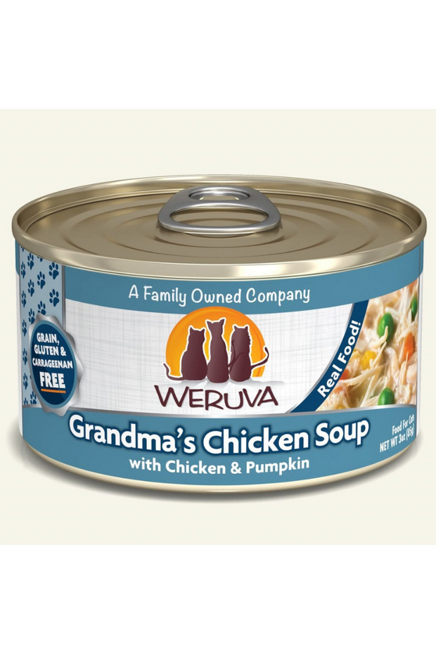 Weruva Classic Grandma's Chicken Soup with Chicken & Pumpkin Canned Cat Food 3 oz