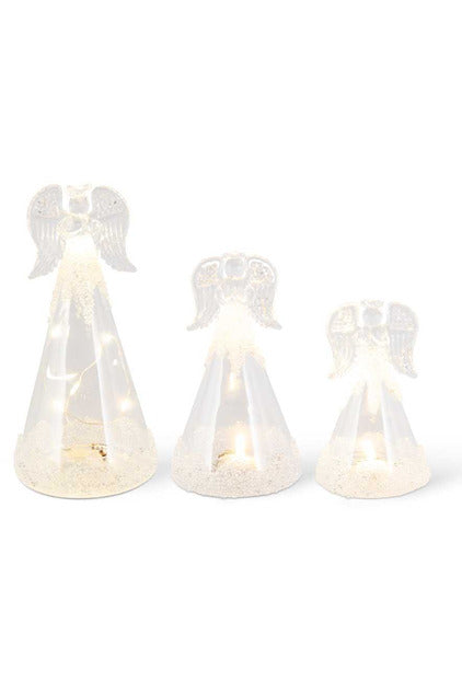 ANGEL LED CL GLS W/GLS BEADS L