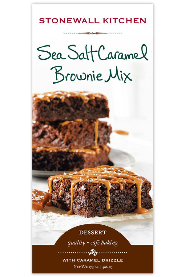 Stonewall Kitchen Sea Salt Caramel Brownie Mix 17.5 oz