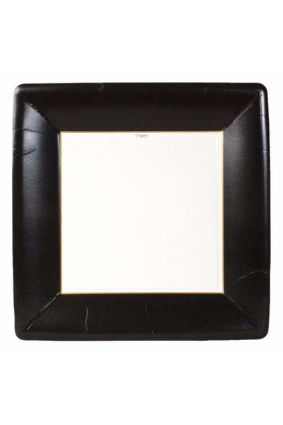 PLATE, DINNER GROSGRAIN BLACK