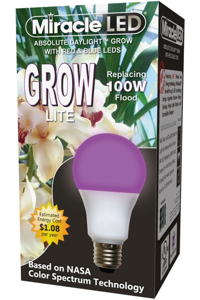 MiracleLED Absolute Daylight Grow Light Red & Blue Spectrum LED Hydroponic Grow Bulb
