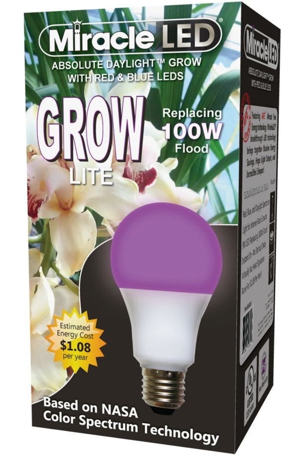 MiracleLED Absolute Daylight Grow Light Red & Blue Spectrum LED Hydroponic Grow Bulb