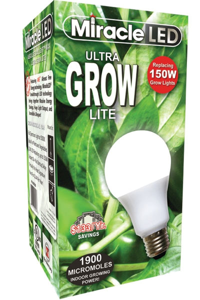 MiracleLED Hydroponic Ultra-Grow Full Spectrum Daylight LED Bulb