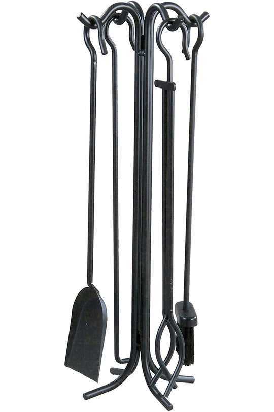 Fireplace Tools Wrought Iron Set of 5