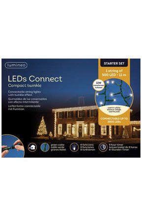 LED Connect Compact Twinkle Effect Outdoor 500 Lights Warm White