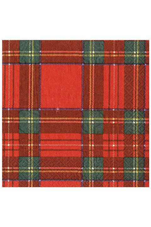 NAPKIN, DINNER ROYAL PLAID