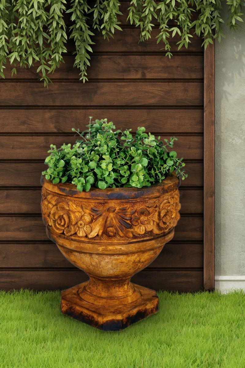PLANTER, FLOWER URN SMALL TR