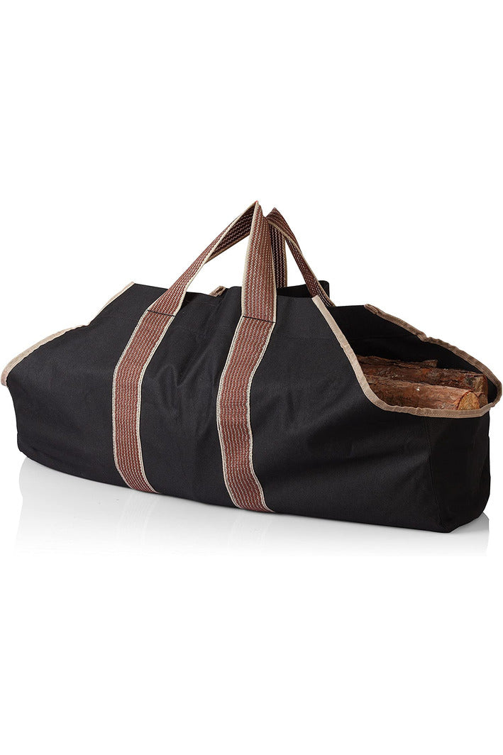 Fireplace Canvas Log Tote