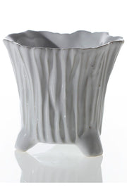 Mellie Footed Pot 3.25"x3" White