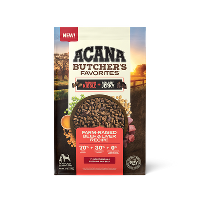 Acana Butcher's Favorites Farm-Raised Beef & Liver Recipe 17 lb