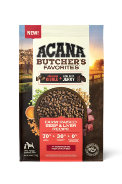 Acana Butcher's Favorites Farm-Raised Beef & Liver Recipe 4 lb