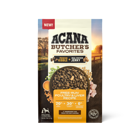 Acana Butcher's Favorites Free-Run Poultry & Liver Recipe 17 lb