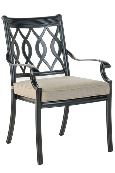 Alfresco Endeavor Stackable Dining Arm Chair with Cushion