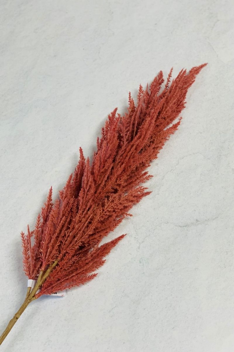 Silk Spray Pampas Green 46" Pink