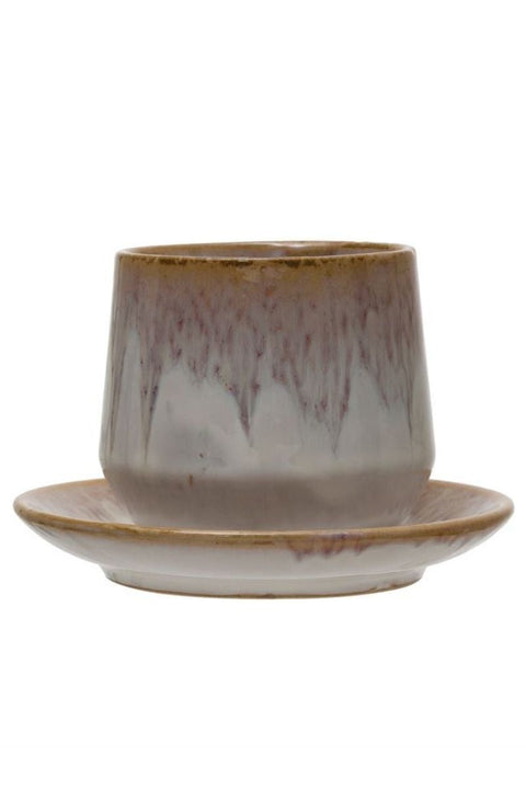 Stoneware Cup & Saucer