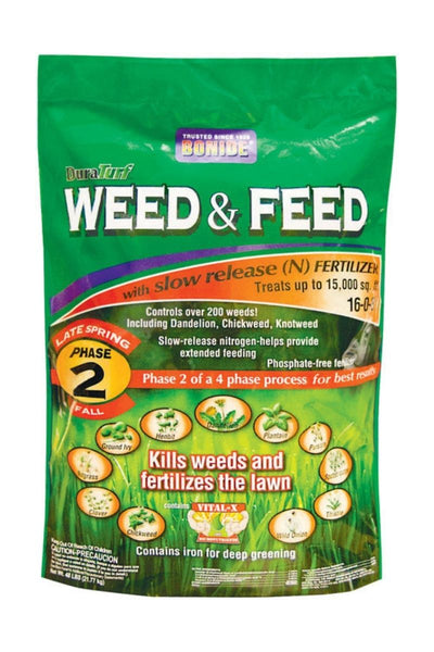 Bonide DuraTurf 16-0-8 Weed & Feed 5M Granules Phase 2
