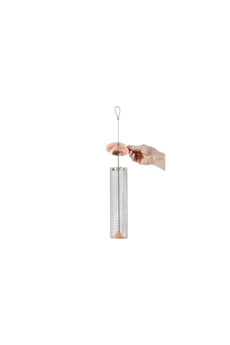 Birds Choice Copper Mesh Tube Feeder Sunflower & Peanut