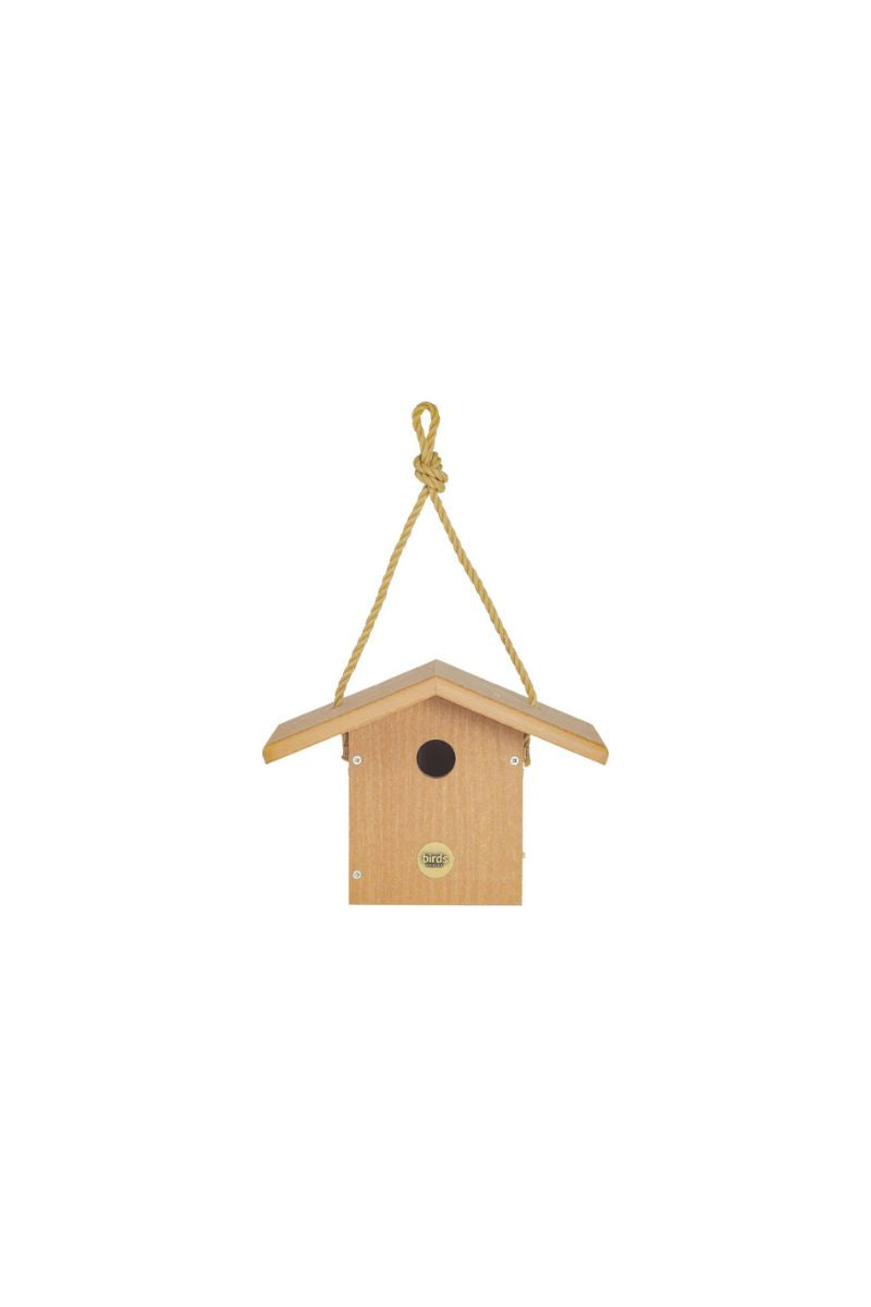 Birds Choice Modern Farmhouse Hopper Feeder Small Natural Teak