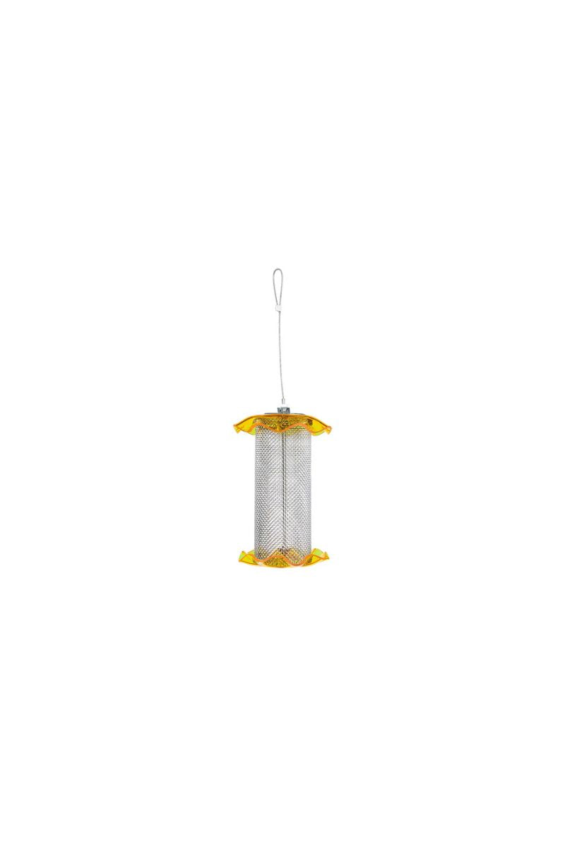Birds Choice Nyjer Seed Forever Feeder with Screen Yellow