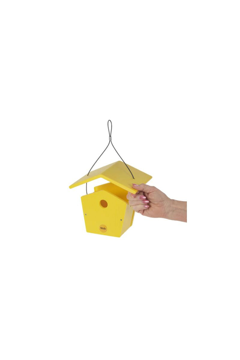Birds Choice Recycled Plastic Wren House Yellow