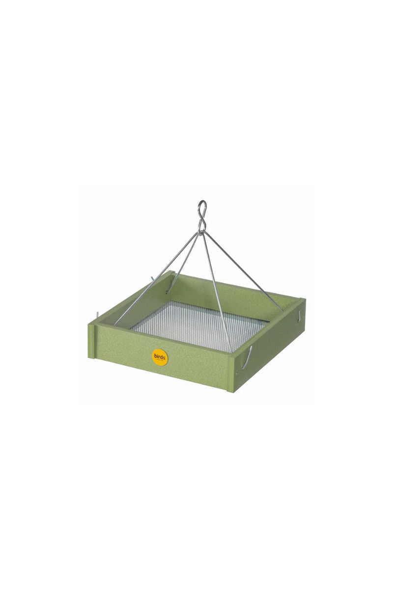Birds Choice Small Hanging Platform Bird Feeder Fern Green