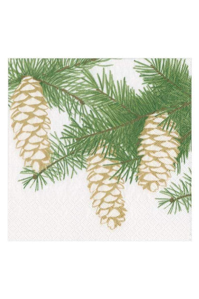 NAPKIN, PINECONES IVORY CKTL