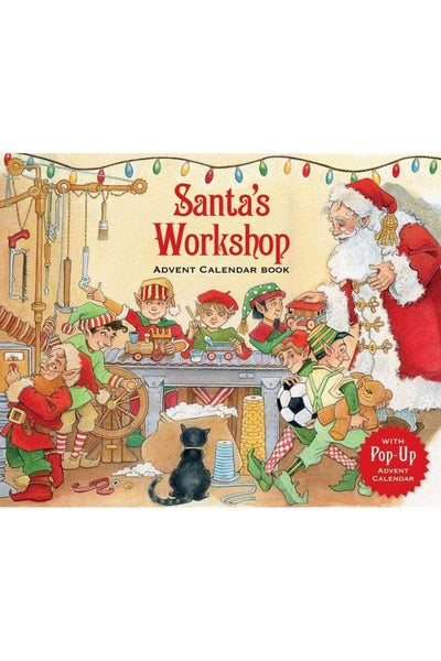 Caspari Santas Workshop 3D Advent Calendar Book