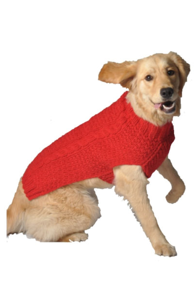 CHILLY DOG SWEATER RED XS