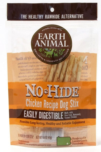 Earth Animal No-Hide Chicken Stix 10 Pack