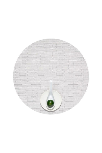 Chilewich Bamboo Round Placemat Moonlight 15" Round