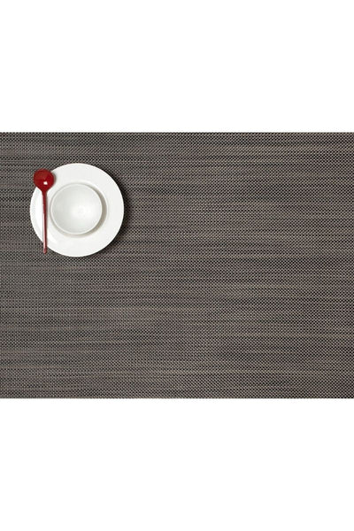 Chilewich Mini Basketweave Placemat Rectangle 14"x19" Light Grey