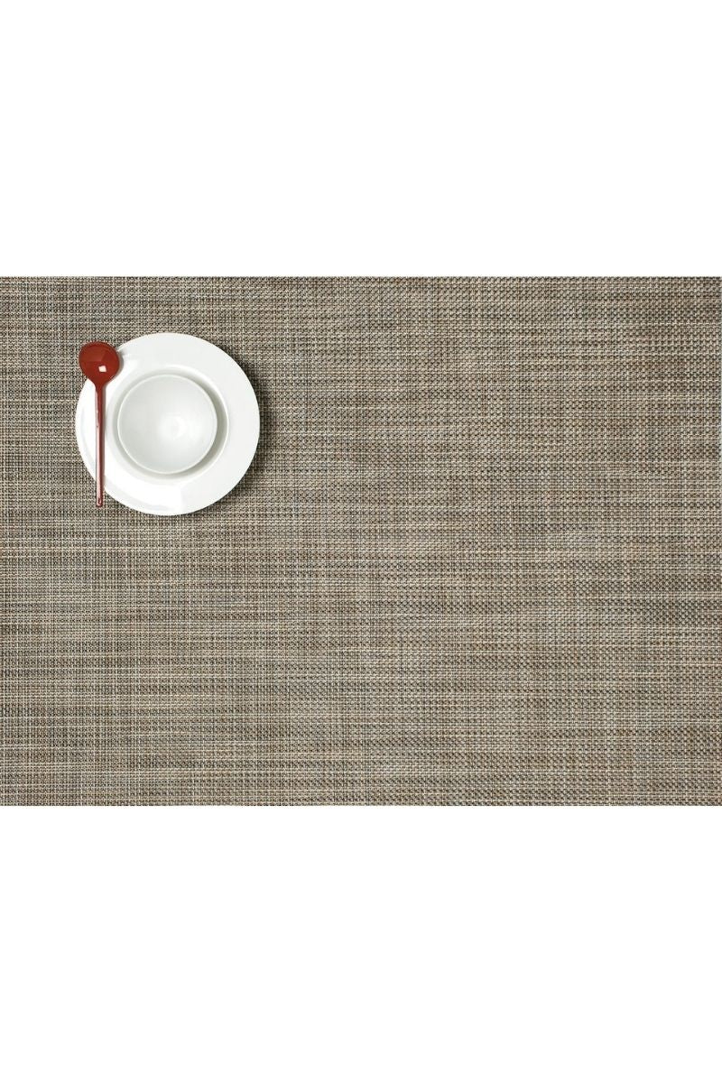 Chilewich Mini Basketweave Placemat Rectangle 14"x19" Soapstone