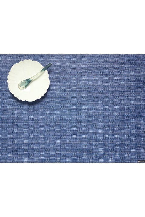 Chilewich Bay Weave Rectangular Placemat Blue Jean 14"x19"