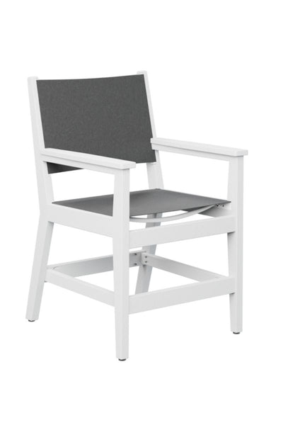 Berlin Gardens Mayhew Sling Dining Chair Augustine Pewter on White