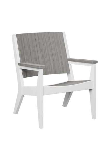 Berlin Gardens Mayhew Chat Chair Driftwood Gray on White