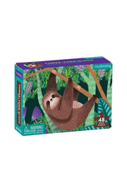 Mudpuppy Three-Toed Sloth Mini Puzzle 48 pieces
