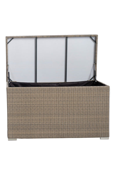 Alfresco Sicuro Wicker Cushion Storage Box with Hydraulic Lid Medium
