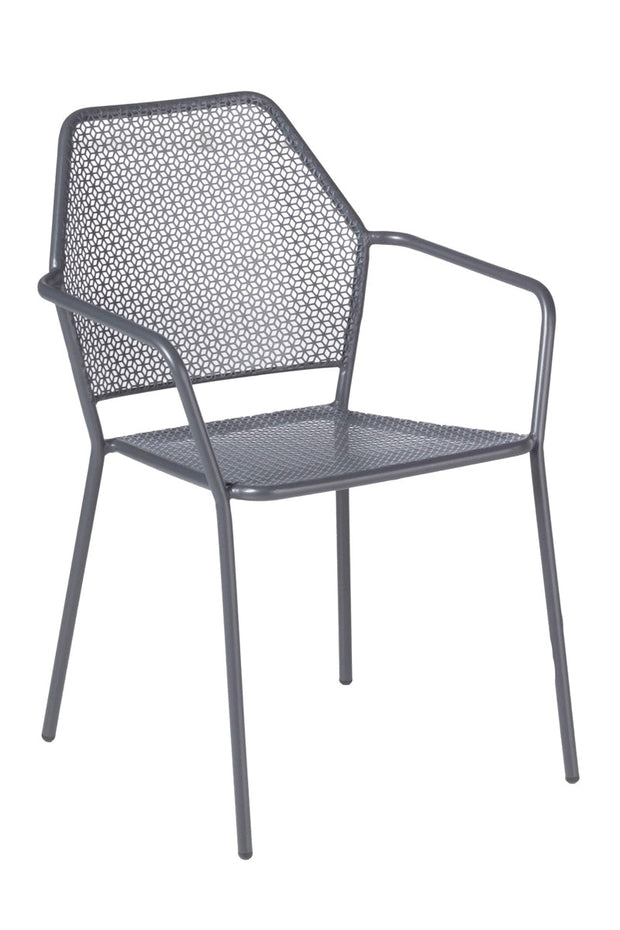 Alfresco Martini Iron Stackable Bistro Chair Pencil Point