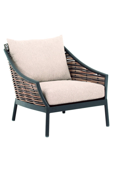 Alfresco Milou Wicker Deep Seating Lounge Chair with Cushions