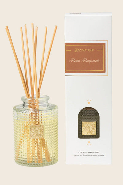 Aromatique Pomelo Pomegranate Reed Diffuser Set