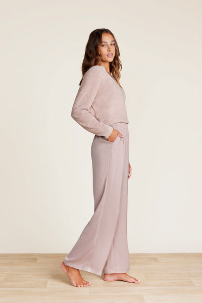 PANTS, SATIN WIDE PINK CLAY MD