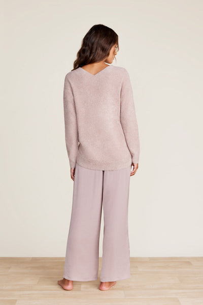 PULLOVER V NECK PINK CLAY SM